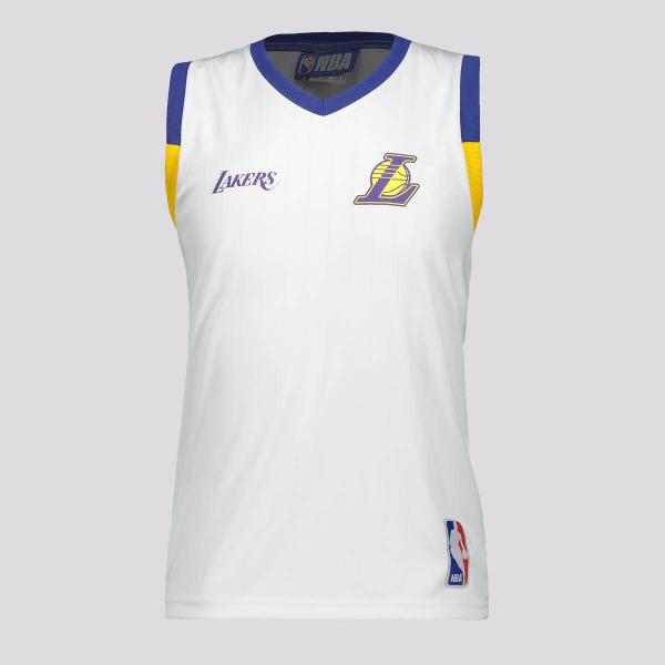 Imagem de Regata NBA Los Angeles Lakers Crossover Infantil Branca