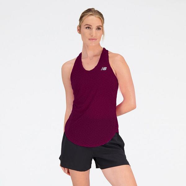 Imagem de Regata New Balance Accelerate - feminino - vinho