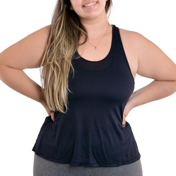 Imagem de Regata Plus Size Feminina Nadador Fitness Selene