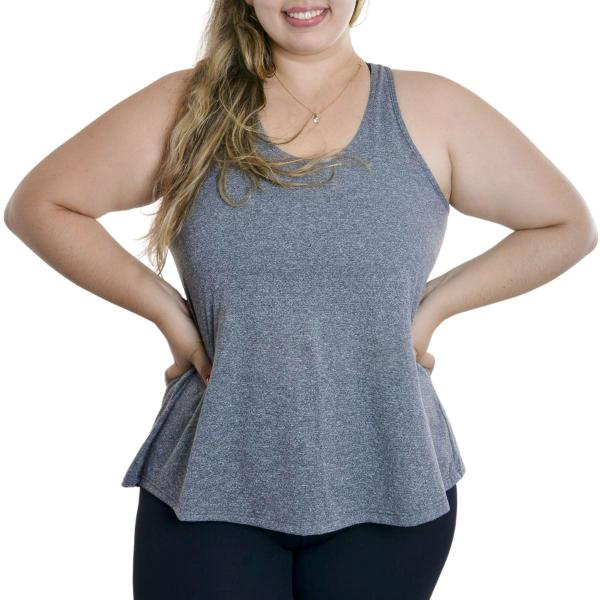 Imagem de Regata Plus Size Feminina Nadador Fitness Selene