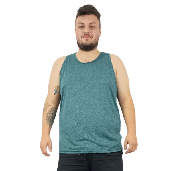 Imagem de Regata Plus Size Masculina Básica Dry Fit Academia Treino