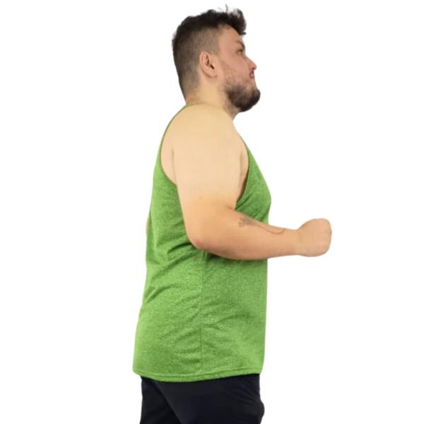 Imagem de Regata Plus Size Masculina Básica Dry Fit Academia Treino