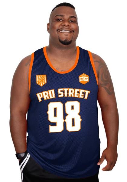 Imagem de Regata Plus Size Pro Street Estilo Times de Basquete