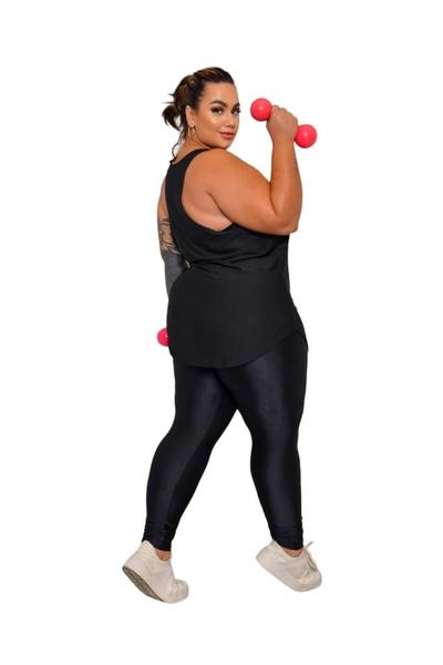 Imagem de Regata Plus Size Veste Legging G1 G2 G3 em Poliamida DryFit PINA Fitness Academia