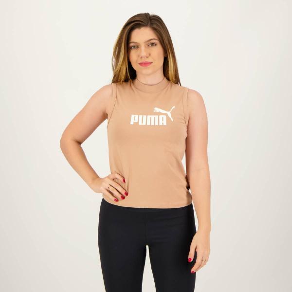 Imagem de Regata Puma ESS Slim Logo Feminina Bege