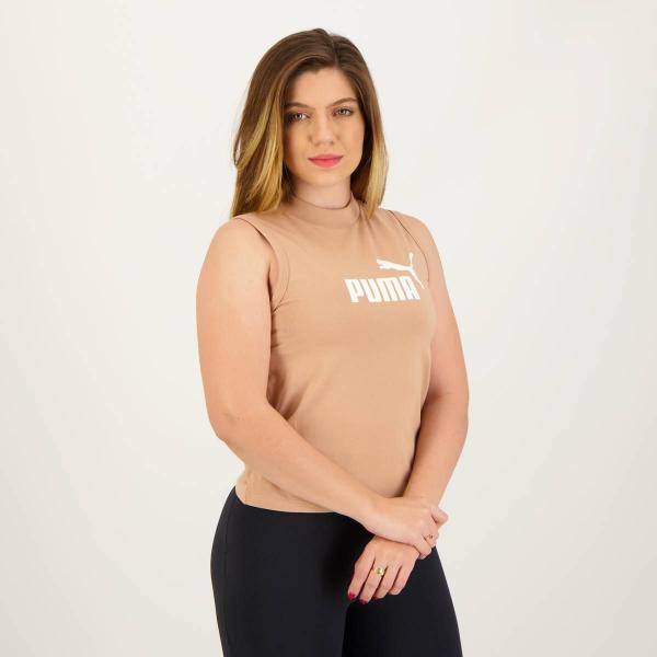 Imagem de Regata Puma ESS Slim Logo Feminina Bege