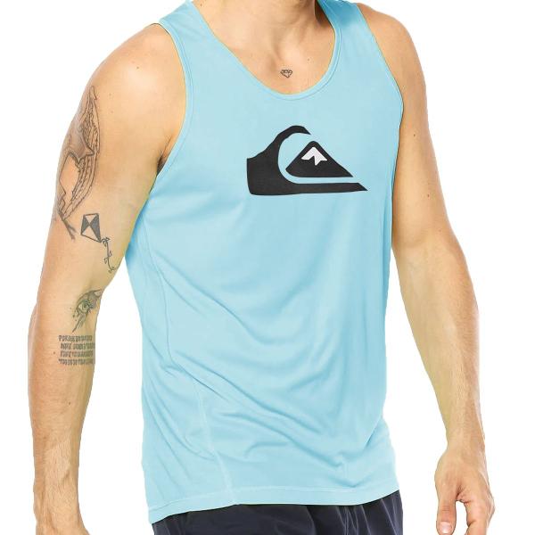 Imagem de Regata Quiksilver Comp Logo Color Azul Claro