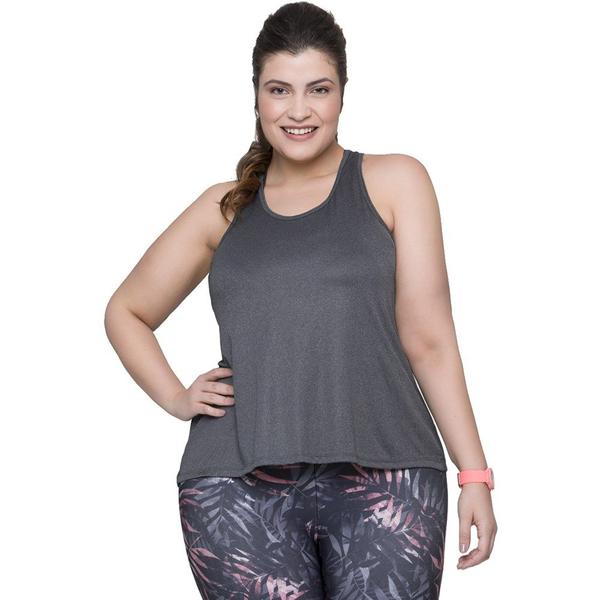 Imagem de Regata Selene Fitness Plus Size Feminina - Mescla