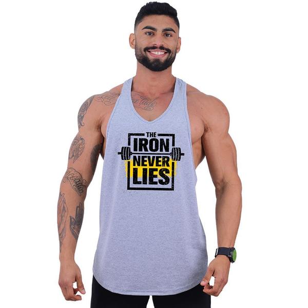 Imagem de Regata Super Cavada Masculina MXD Conceito The Iron Never Lies