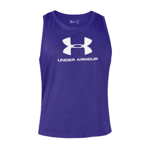 Imagem de Regata Under Armour Sportstyle Logo Tank Azul e Branco - Masculino