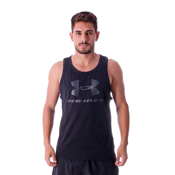 Imagem de Regata Under Armour Sportstyle Logo Tank Preto