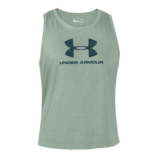 Imagem de Regata Under Armour Sportstyle Logo Tank Verde - Masculino