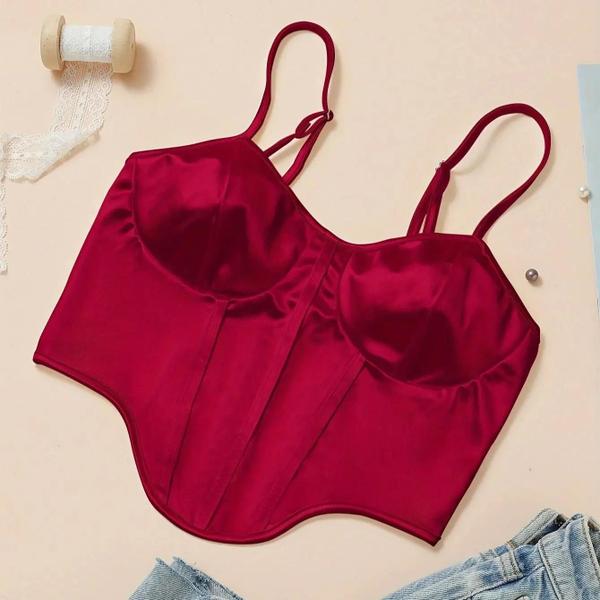 Regata Verão Casual - Malha Confortável com Design Sexy em Formato de Espinha de Peixe Imagem de Regata Verão Casual - Malha Confortável com Design Sexy em Formato de Espinha de Peixe