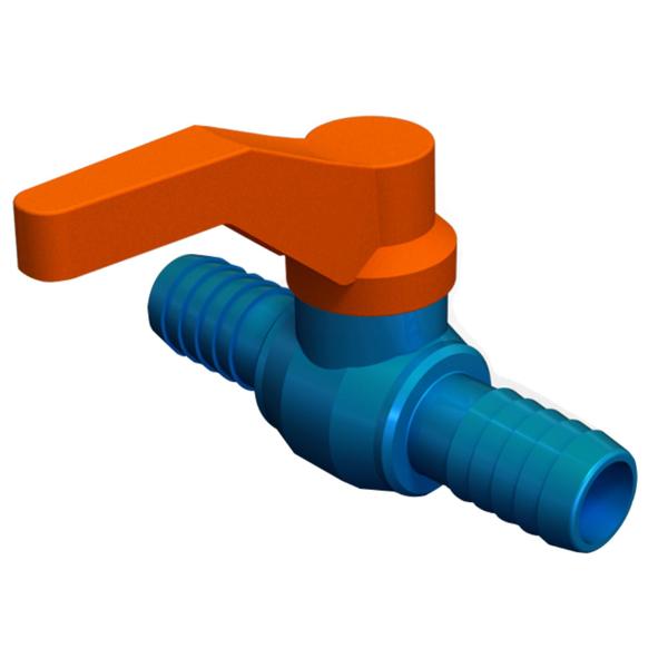 Imagem de Registro De Esfera Com União Dentada Com Alavanca E Bitola 1/2" Durín