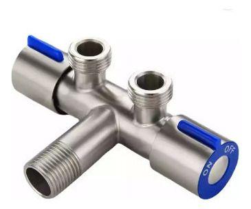 Registro Duplo Para Ducha Higiênica Com Dupla Saída De Água - oem Imagem de Registro Duplo Para Ducha Higiênica Com Dupla Saída De Água