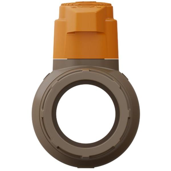 Imagem de Registro Esfera Compacto Soldável PVC Marrom Canos Tubos Água Fria De 1.1/4” Polegadas 40mm Tigre