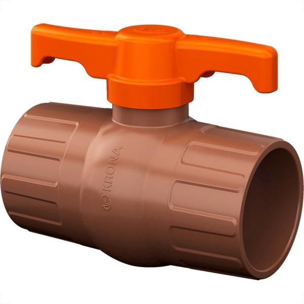 Imagem de Registro Esfera Pvc Soldavel Krona 50Mm