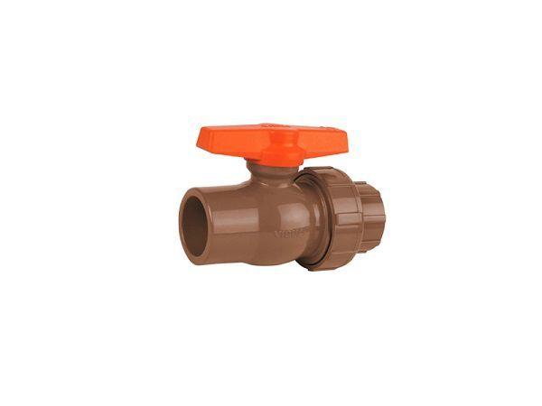 Imagem de Registro esfera pvc viqua 25mm soldável c/ união