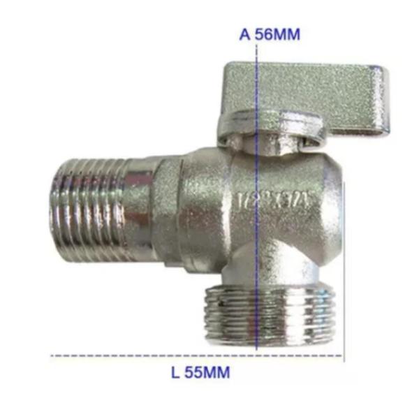 Imagem de Registro Para Máquina De Lavar Esfera 3/4x1/2 KIT 5