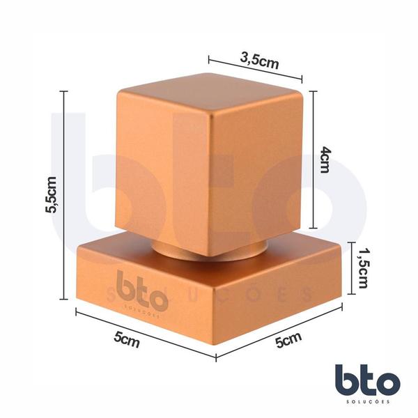 Imagem de Registro pressao 3/4 com acabamento quadrado abs rose bto