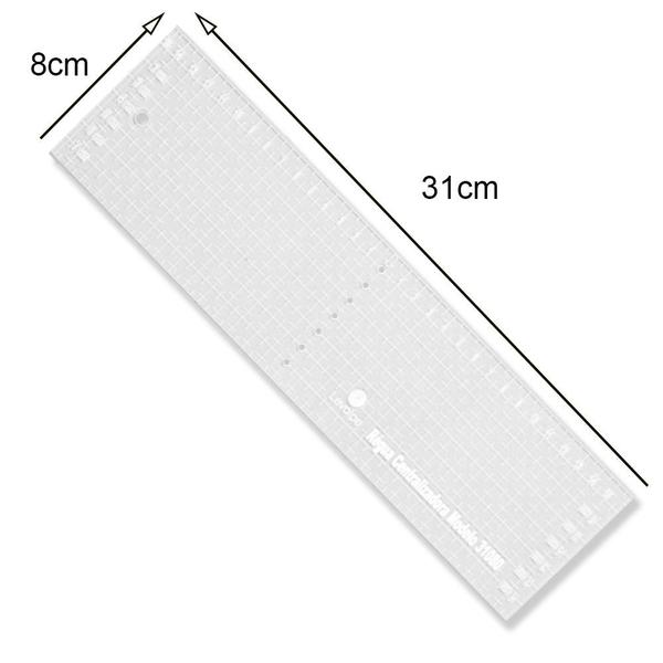 Imagem de Regua Centralizadora Auxiliar De Costura Acrílico Patchwork