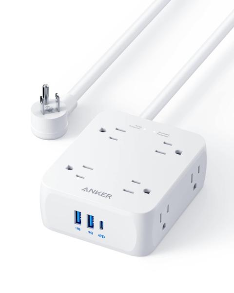 Imagem de Régua de alimentação Anker A9183 11 em 1 8 tomadas CA 2 USB-A 1 USB-C