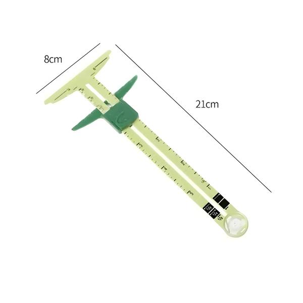 Imagem de Régua de Costura Multifuncional 5 em 1 - Ferramenta de Medição Deslizante