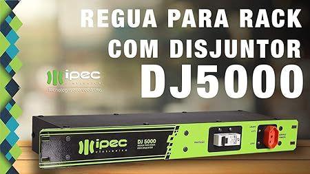 Imagem de Regua para rack com disjuntor bipolar dj5000 full ipec a2410