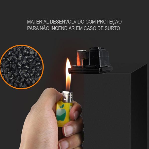 Imagem de Régua Rack 19 polegadas com filtro linha 110v /220v 4 Tomadas