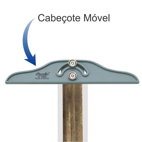 Imagem de Régua T de Madeira 50cm Trident Bordas de Acrílico e Cabeçote Móvel Mod. 5405