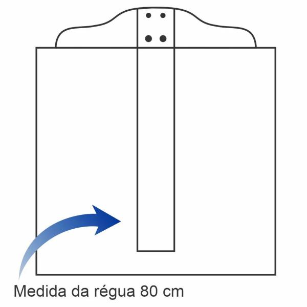 Imagem de Régua T de Madeira 80cm Trident Bordas de Acrílico e Cabeçote Fixo Mod. 5308