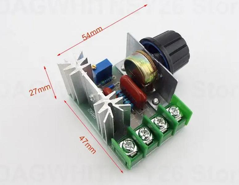 Imagem de Regulador 16a Dimer para motor, exaustor, ventilador 1000w dimmer controlador