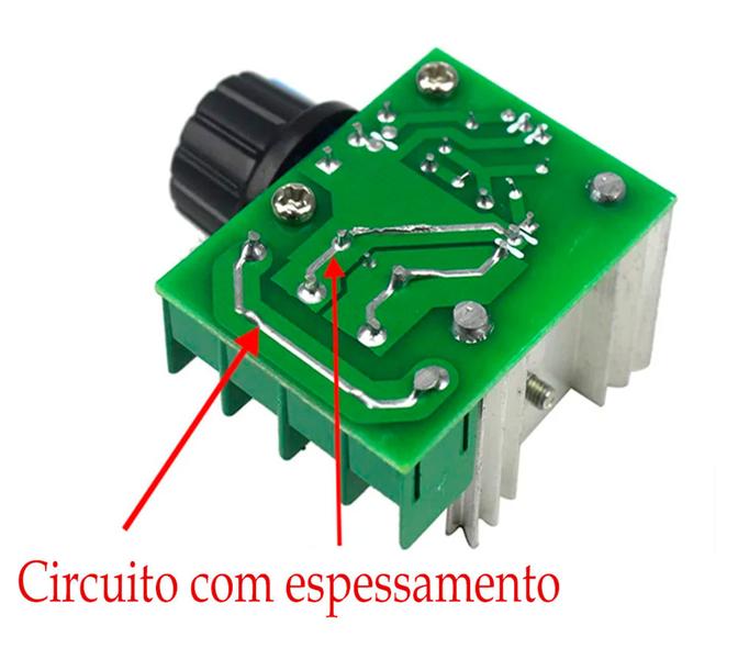 Regulador 16a Dimer para motor, exaustor, ventilador 1000w dimmer controlador - rdsc Imagem de Regulador 16a Dimer para motor, exaustor, ventilador 1000w dimmer controlador