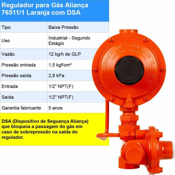 Imagem de Regulador Aliança 76511/01 LJ com DSA