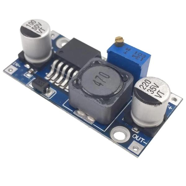 Regulador de Tensão DC-DC Ajustável LM2596 - Conversor Buck Step-Down Imagem de Regulador de Tensão DC-DC Ajustável LM2596 - Conversor Buck Step-Down