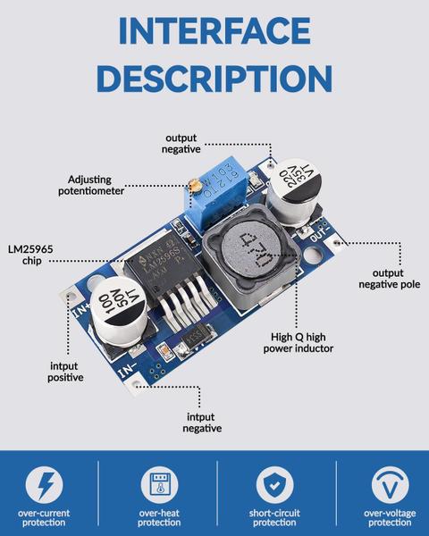 Imagem de Regulador de tensão Seloky LM2596 LM2596S Pacote com 10