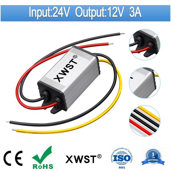 Imagem de Regulador de tensão XWST DC 24V a 12V 3A 36W Buck Converter