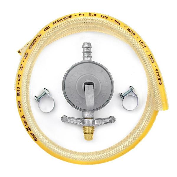 Imagem de Regulador para Gás Vinigas com Mangueira 080 cm