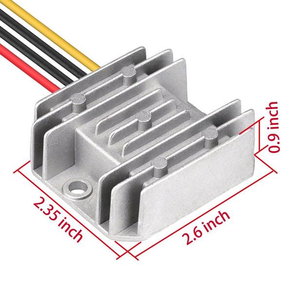 Imagem de Regulador redutor de tensão 24V a 12V 10A 120W para carrinho de golfe