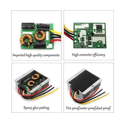 Imagem de Regulador redutor de tensão 24V a 12V 25A 300W para carro e barco