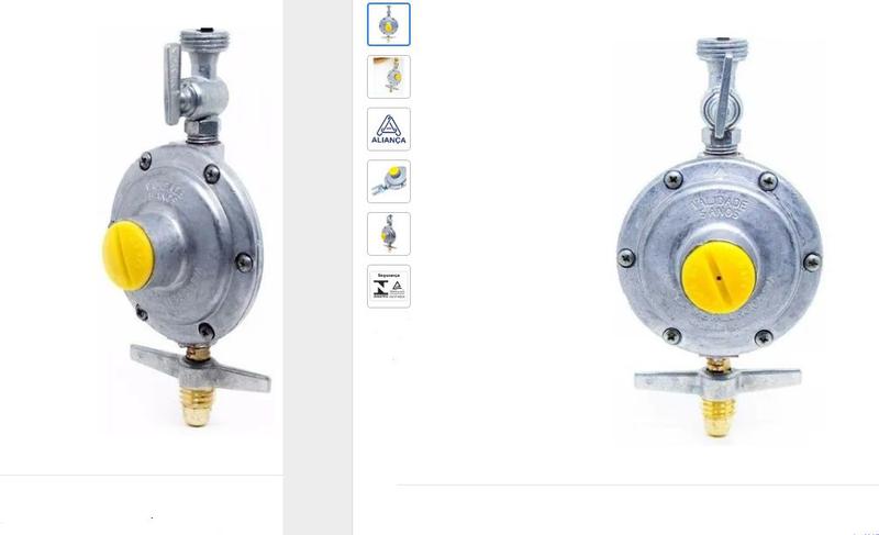 Imagem de REGULADOR REGISTRO ALIANÇA 2KG 506-10 ROSCA 1/2  + MANG 2 Mt