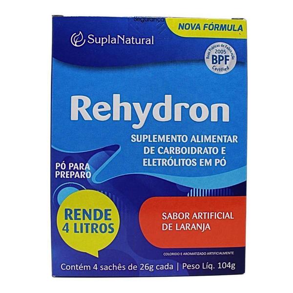 Imagem de Rehydron 4 sachês sabor laranja com 26g - SUPLANATURAL