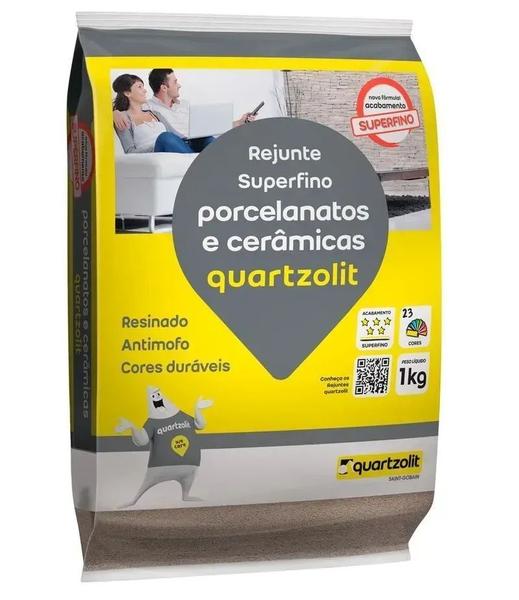 Imagem de Rejunte para Porcelanato Branco 1kg - Quartzolit