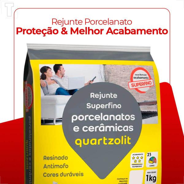 Imagem de Rejunte quartzolit 1kg porcelanato ipe