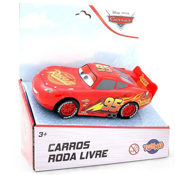 Imagem de Relâmpago Mcqueen 13cm Roda Livre Carros Carrinho Original