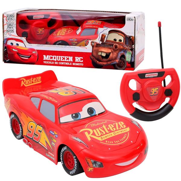 Relâmpago Mcqueen de Controle Carrinho Carros 17cm Original - EBN KIDS Imagem de Relâmpago Mcqueen de Controle Carrinho Carros 17cm Original