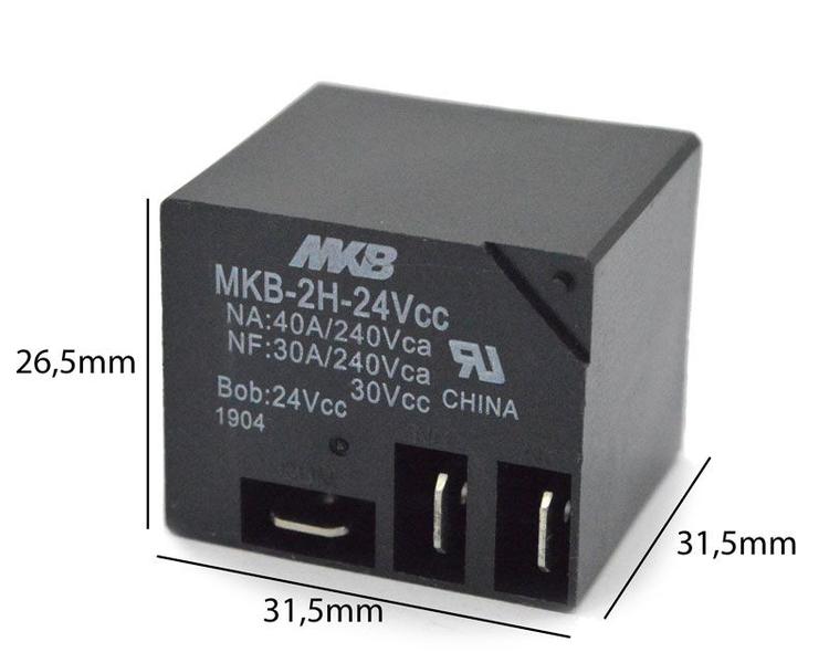 Imagem de Relé 24Vcc MKB-2H HAT 902CS