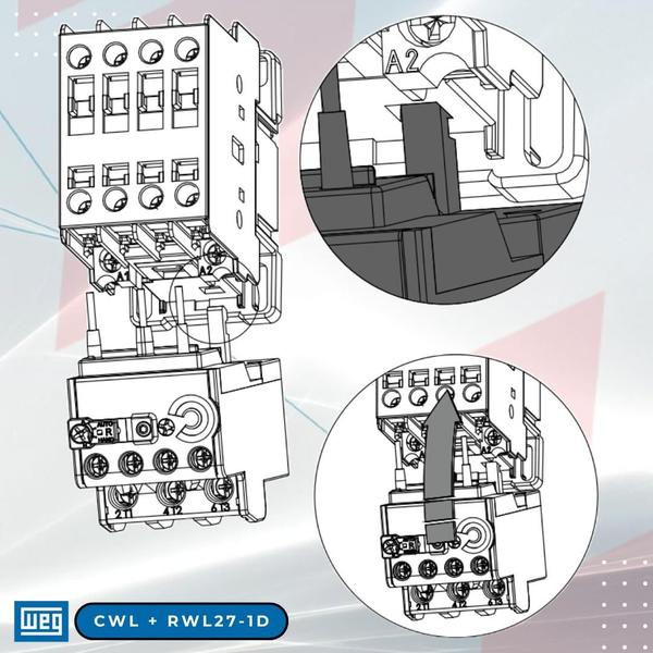 Imagem de Relé de Sobrecarga Térmico WEG 1,8-2,8 A RWL27-1D3-D028