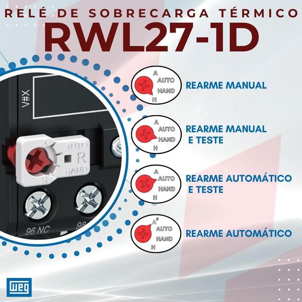 Imagem de Relé de Sobrecarga Térmico WEG 32-40 A RWL27-1D3-U040