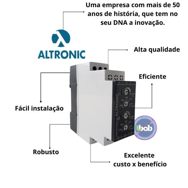 Imagem de Relé de Tensão Monofásico 220V Com Retardo Altronic